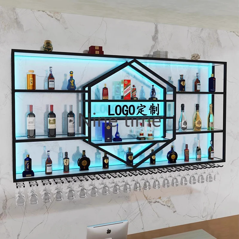 Cocktail Traditional Wine Cabinets Shelf Living Room Salon Small Bar Cabinet Whisky Storage Armario Para Vinos Liquor Furniture