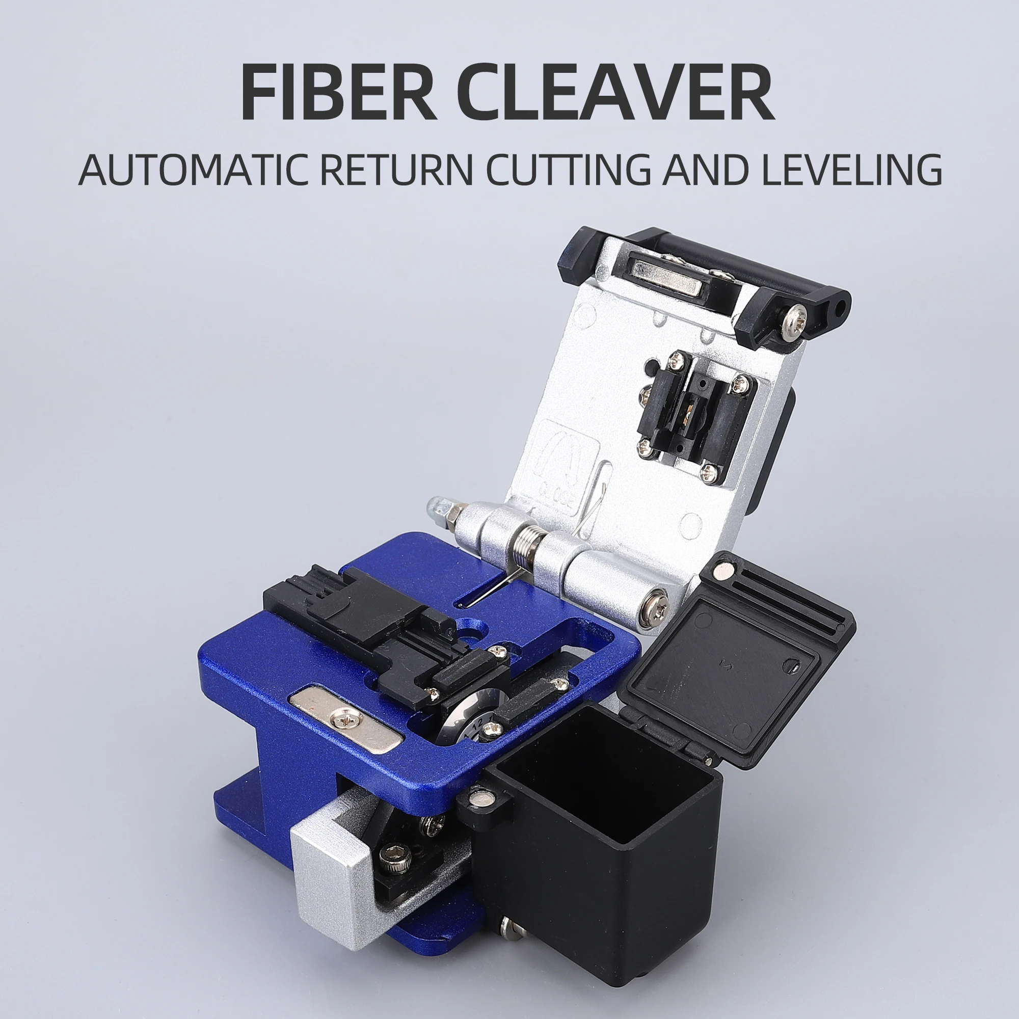 FTTH Engineering Special For Project High Precision FC-6S Optical Fiber Cleaver Cutting Tool With Waste Fiber Box