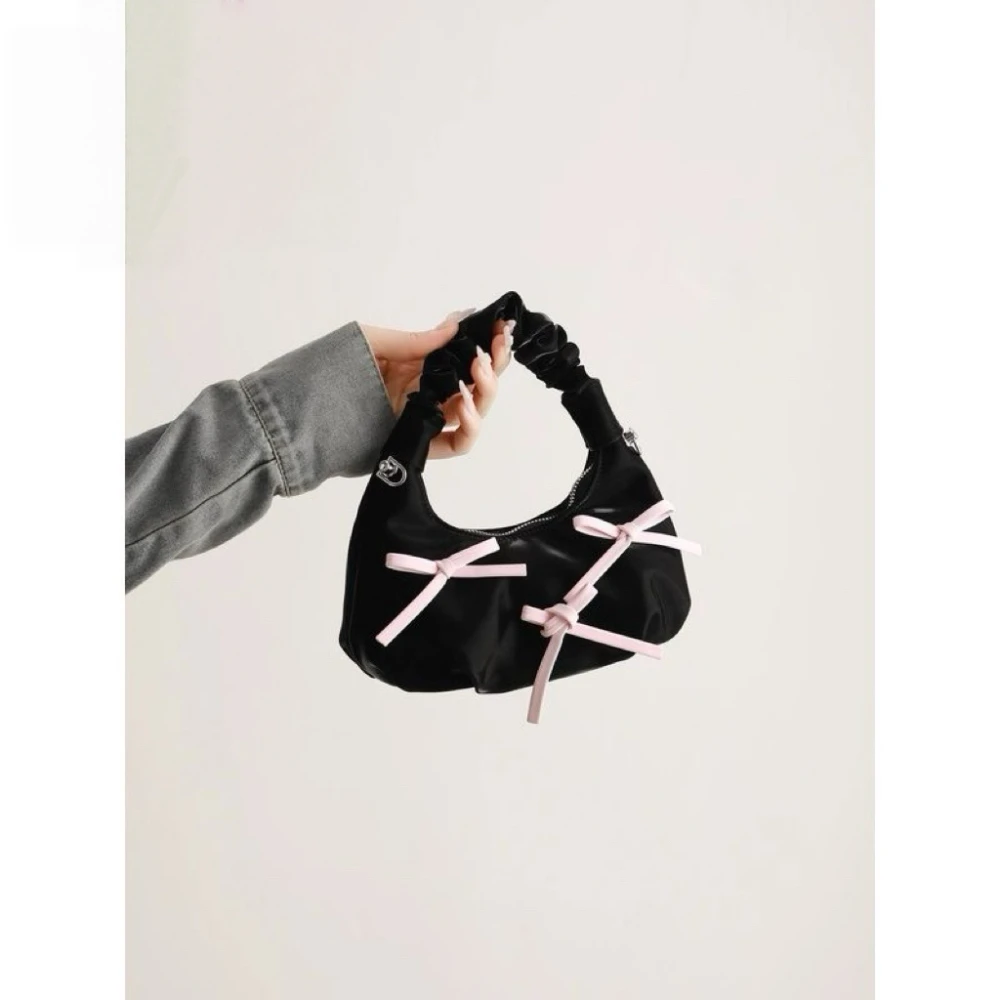 حقائب يد صغيرة لطيف القمر حقيبة Y2k القوس الشريط غائم حقيبة يد عصرية متعددة الاستخدامات ركاب سلسلة حقائب كروسبودي للنساء الأفاق #5