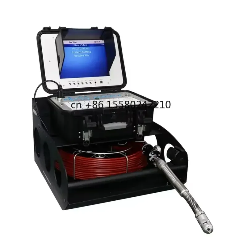 2026 hot for SK3828 10 Inch LCD 1024x600 DN28mm 6600mA Pan 360 Tilt 180 High Precision Meter Counter Endoscope Pipe