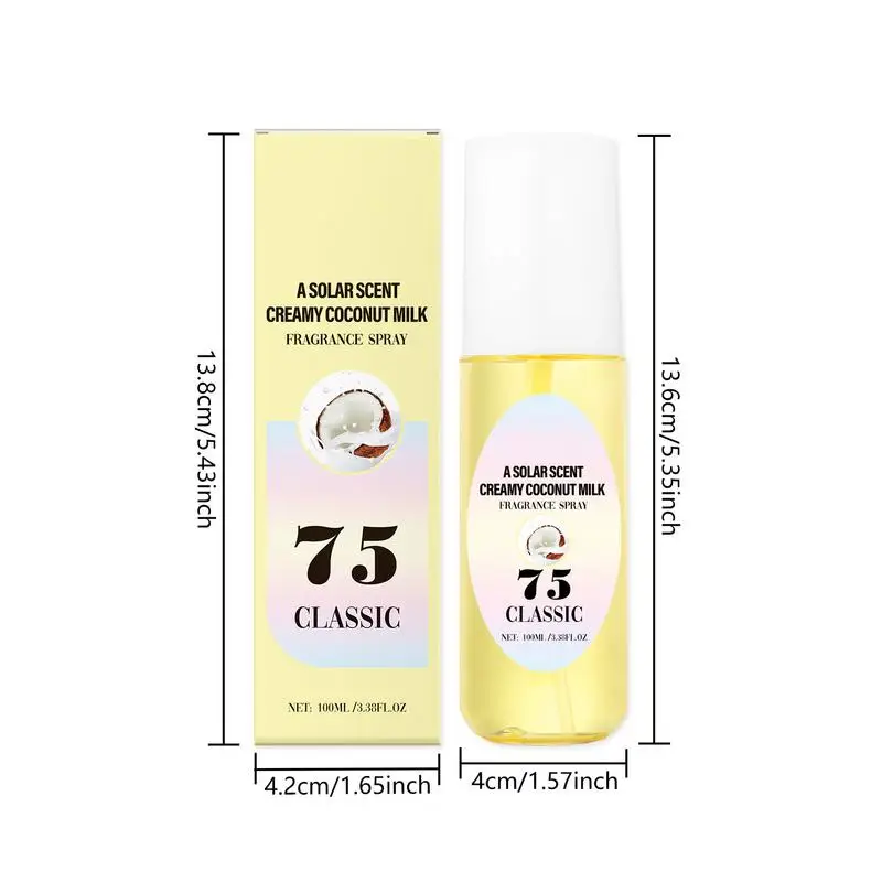 Body Spray for Women Travel Size Perfume Spray Long-Lasting Body & Hair Light Fragrance Refreshing Perfume Spray for Women