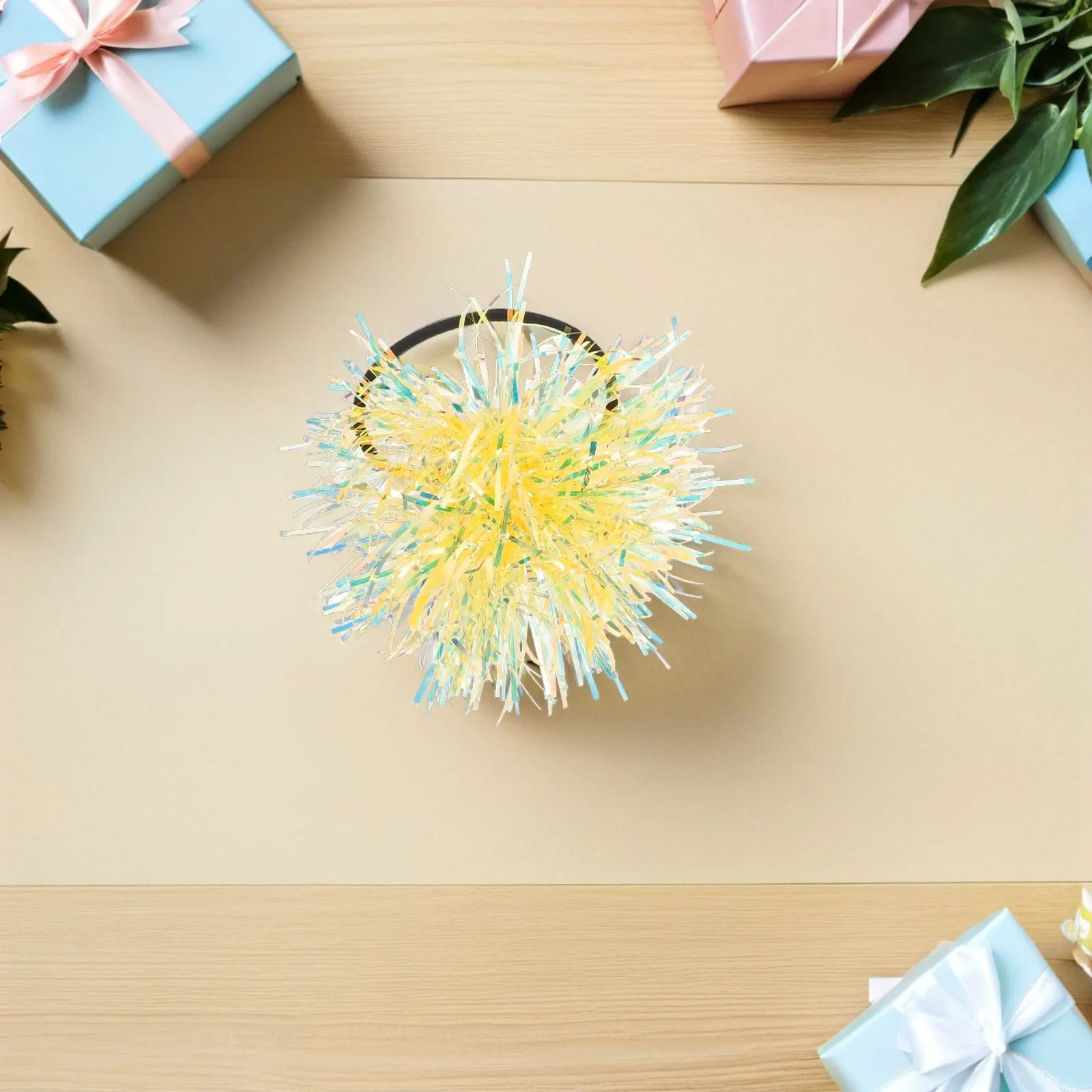 

10 шт. модных блестящих резинок для волос с помпонами, эластичные, разноцветные, удобные аксессуары для волос для женщин и девочек