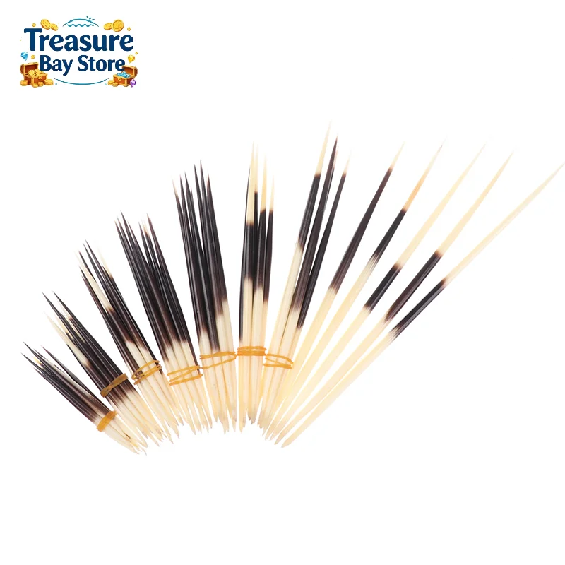 Porcupine Quills Hair Stick Indian Crafts Accessories Fishing Buoy DIY Natural Bone Jewelry Hairpin Accessories