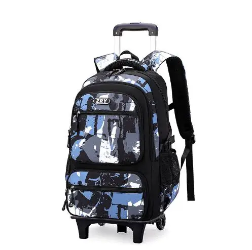 School Wheeled Trolley Bag Children Schoolbag On wheels Bookbag School Wheeled Backpack For boys School Rolling Bag for Primary