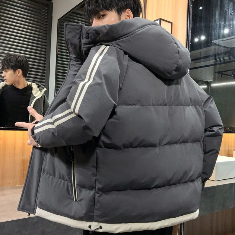 เสื้อโค้ทขนเป็ดหนานุ่มสำหรับผู้ชาย ดีไซน์หรูหรา สไตล์ลำลอง ลดราคา เสื้อแจ็คเก็ตมีฮู้ดเท่ๆ ราคาถูก จัดส่งเร็ว ทนความหนาว