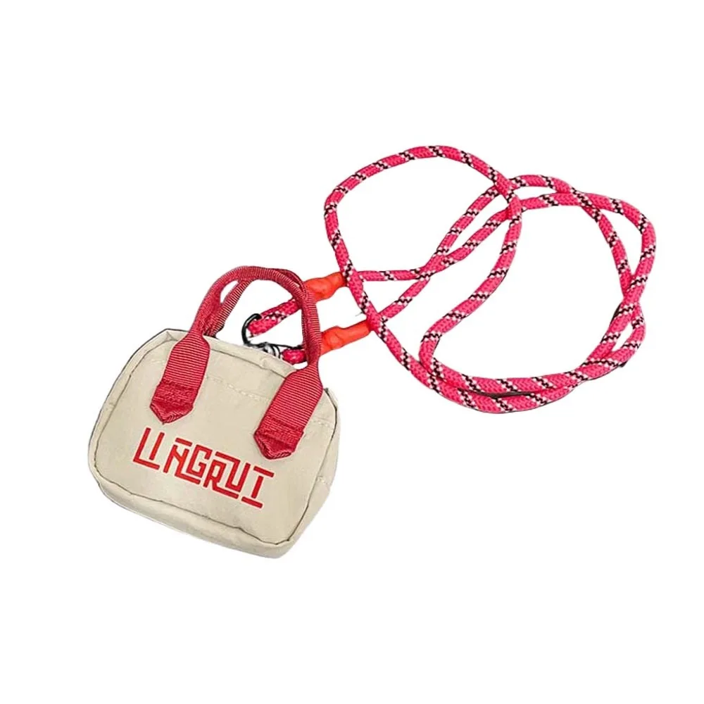 

Small Storage Bag Nylon Mini Crossbody Bag Waterproof Card Holder Neck Hanging Bag Zipper Pouch Korean Style Coin Purse Pendant