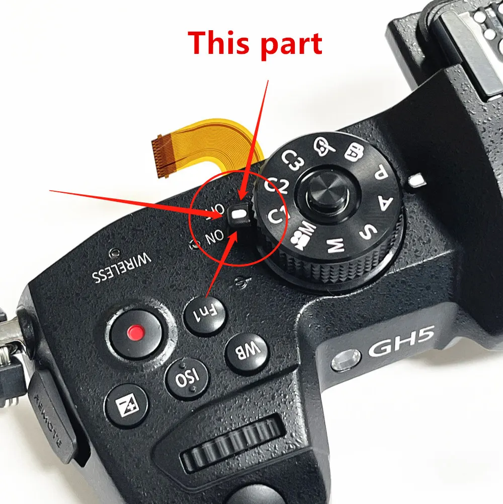 NEW For Panasonic GH5 GH5S Power Switch Button Top Cover ON OFF OF/OFF ON-OFF Toggle Lever Rod Camera Replacement Spare Part