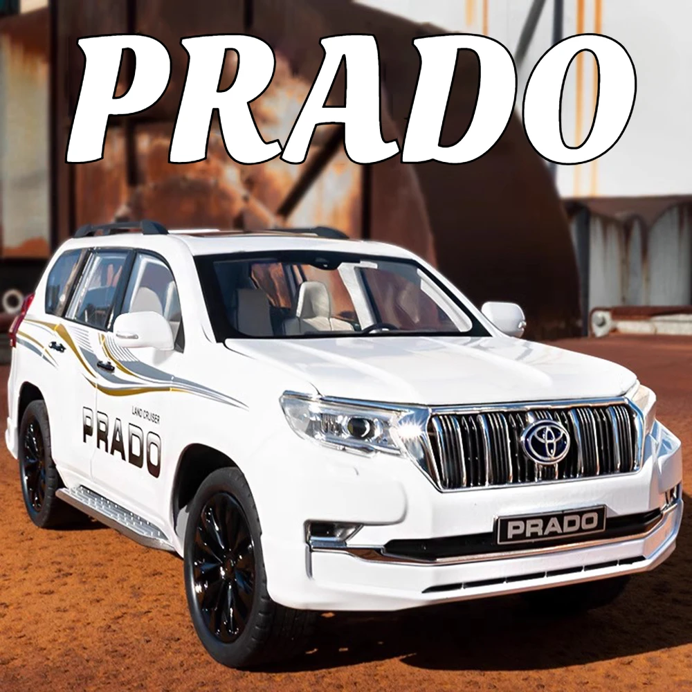 

1:18 большой размер Prado SUV модель игрушечного автомобиля двери открытый металлический литой под давлением амортизация музыкальный свет модели транспортных средств подарки на день рождения