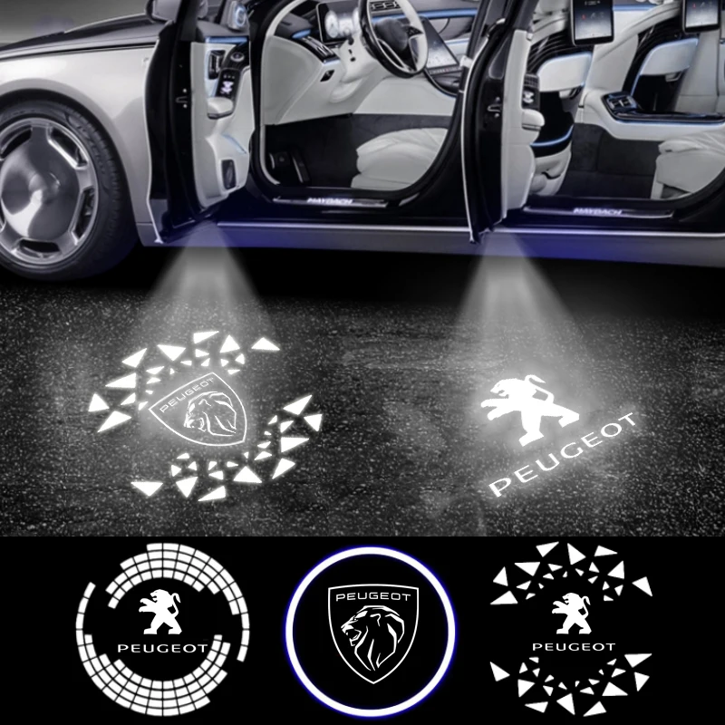 

2pcs Led Car Door Welcome Light Shadow Projector Light for Peugeot 408 2010-2016 508 2011-2016 RCZ 2011-2014 Auto Accessoires