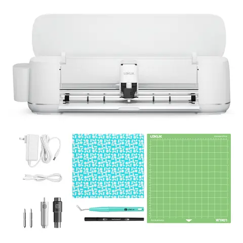 LOKLiK Cutting Machine 2，AI-Powered 5 in 1 Vinyl Cutting Machine Smart Cutting Machine ，Compatible with iOS Android Windows Mac
