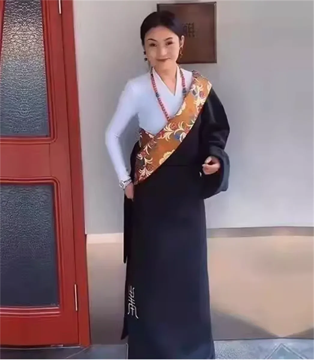 

Tibetan clothing for women, single piece Tibetan robe
