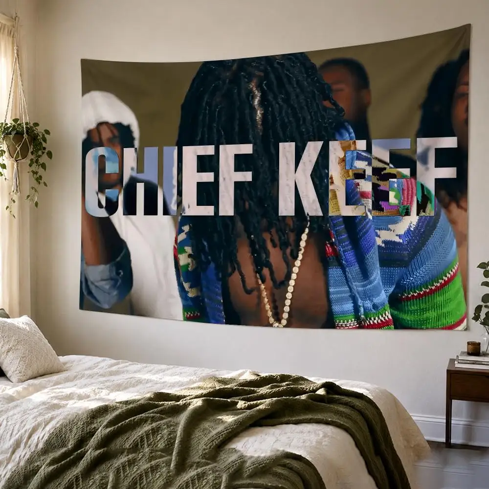 C-Chief Keef Hip-hop rapper Tapestry Bedroom Living Room Bar Party House Home Dorm Interior Wall Decor Background Banner