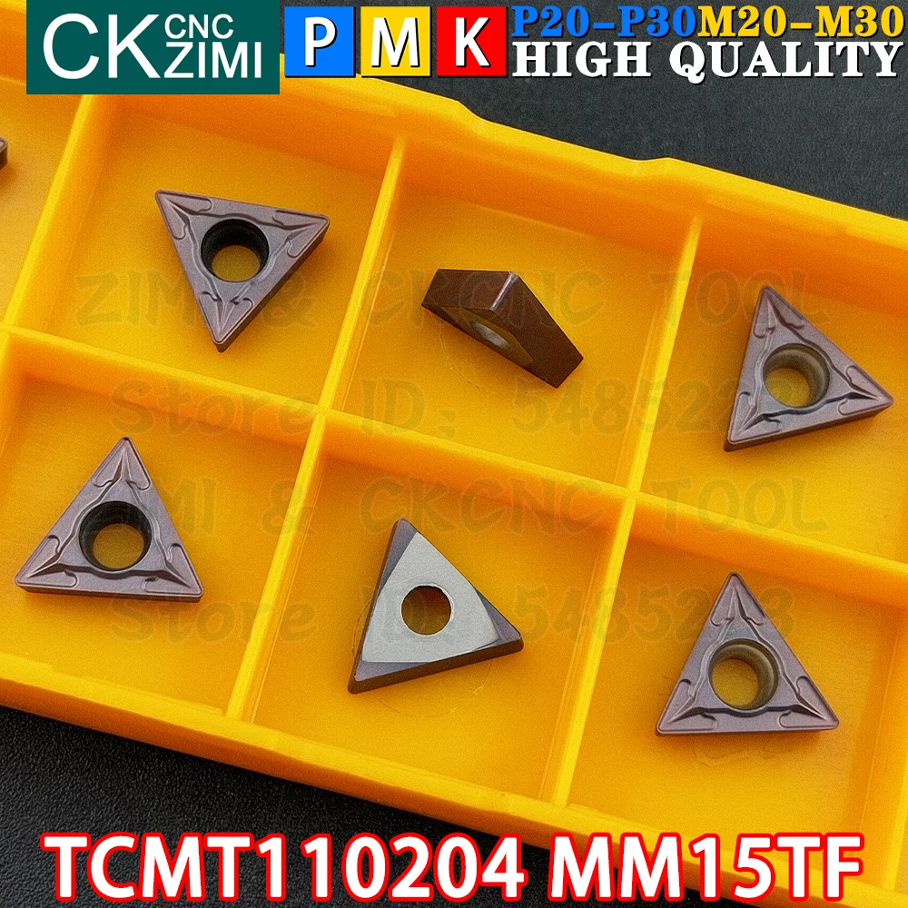 TCMT110204 MM15TF TCMT21.51 MM15TF Hardmetalen wisselplaten Externe Draaiwisselplaten Gereedschap TCMT1102 TCMT 1102 Cnc Mechanische Metalen Draaibank Snijgereedschap