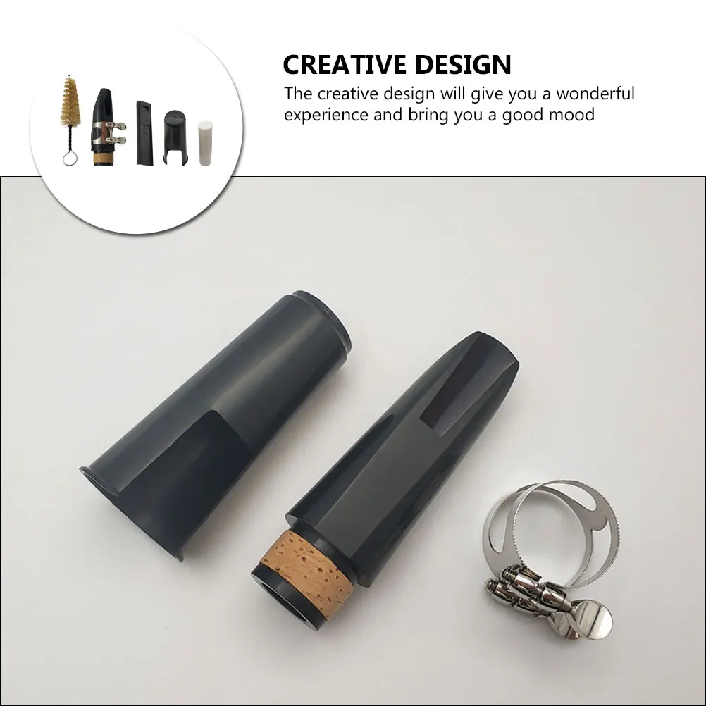 

1Set Clarinet Parts Kit Assorted Color Reed Clip Cork Paste Mouthpiece Cleaning Brush Professional Clarinet Accessories Wind