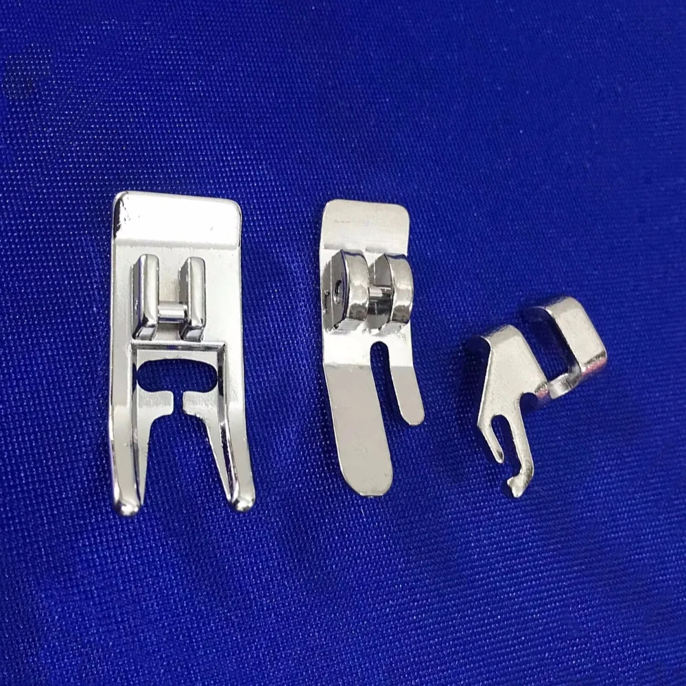3 pz/set Kit piedino a scatto con gambo basso piedino a Zig Zag piedi a punto dritto e gambo a scatto per accessori per cucire Singer