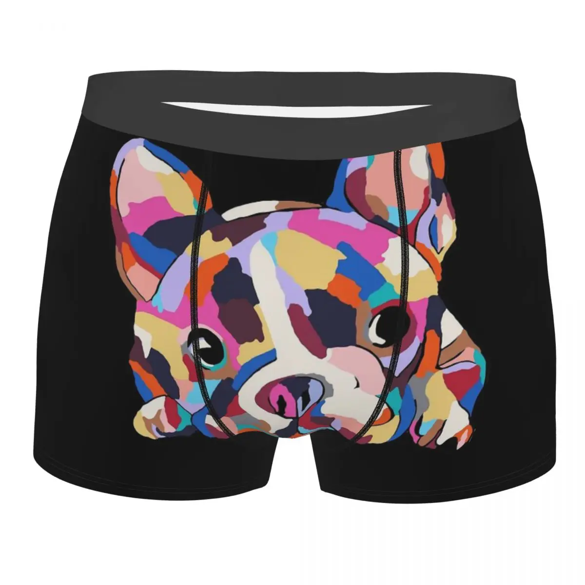 

Non brand,pattern Cute Pets Bulldog Men's Boxer Briefs Highly Breathable Underwear High Quality 3D Print Shorts Birthday Gifts