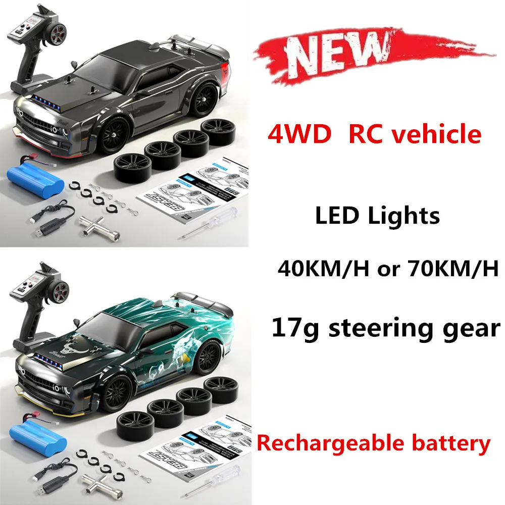 

4WD RC Car 1:16 Drift Remote Control Racing Car toys 40 or 70KM/h Brushless High Speed Radio Waterproof Truck Toy Gift For Boy