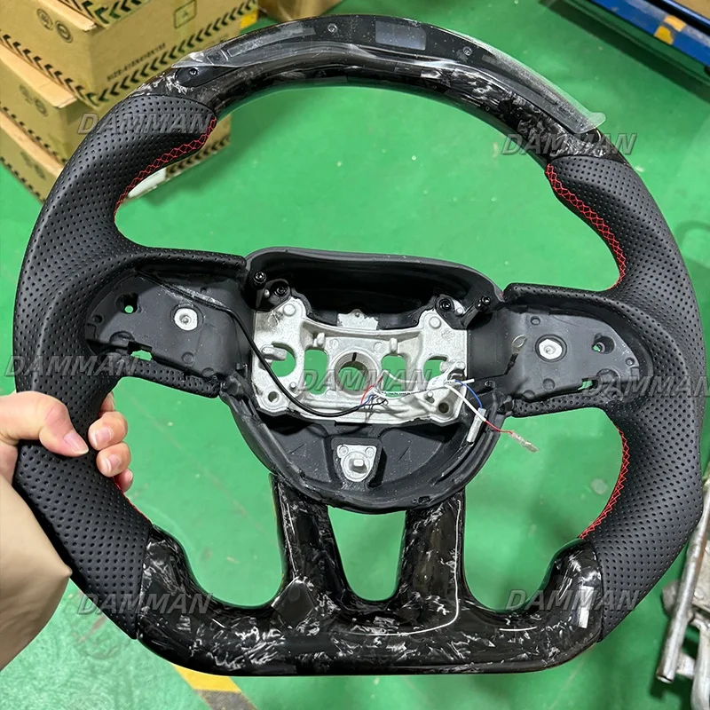 

Кованый светодиодный руль для Dodge Challenger Charger SXT SRT HELLCAT 2015 2016 2017 2018 2019 2020 2021 2022 2023 с плоским дном