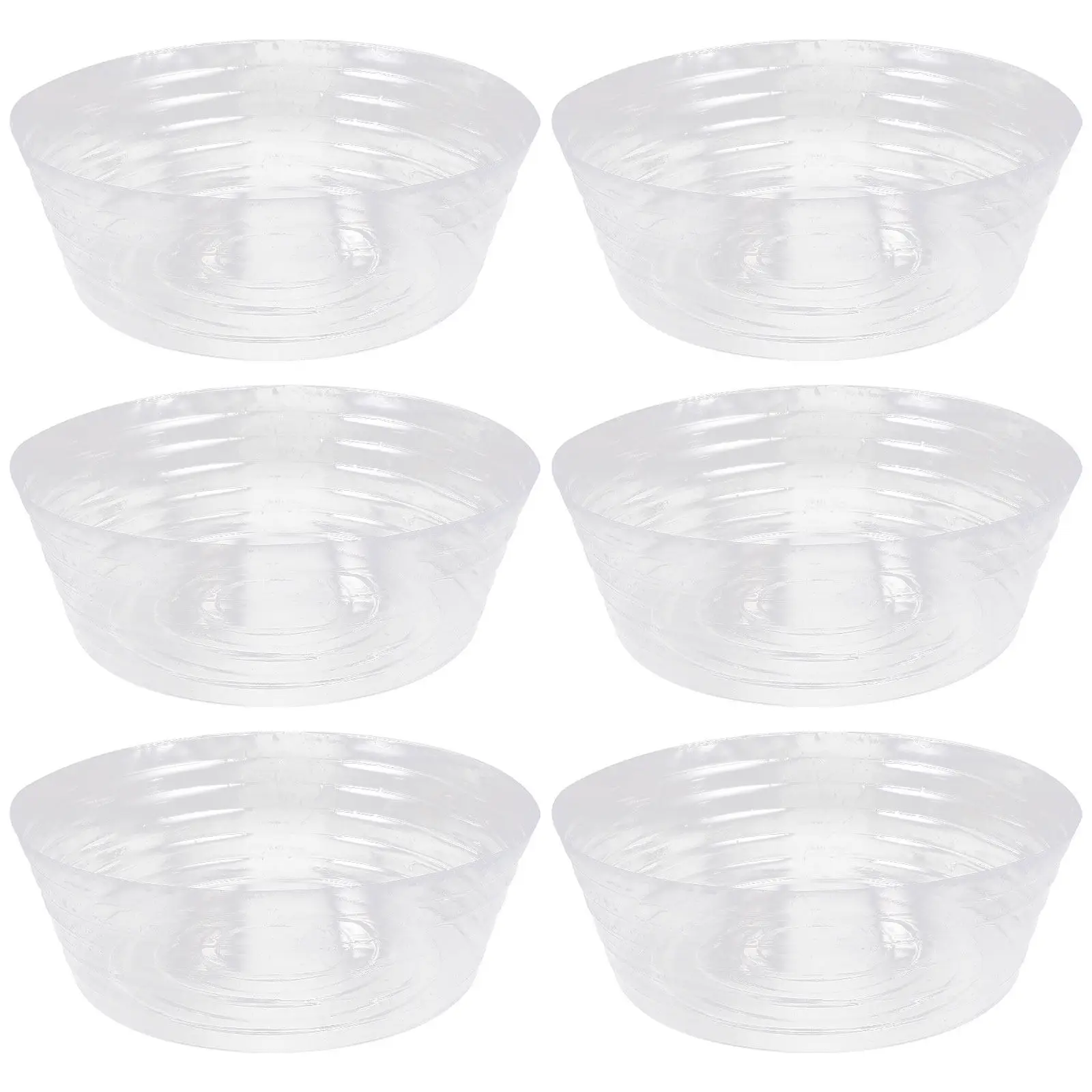 6Pcs Flowerpot Bases Premium Thickened Round Planter Saucer Plastic Plant Tray Anti-Overflow for Indoor Outdoor Gardening Plant