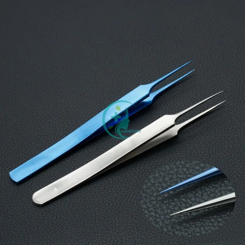 0.15mm Sharp Forceps For Removing Stitches For Double Eyelids Stainless Steel Cosmetic Surgery Electronic Precision Microscopic