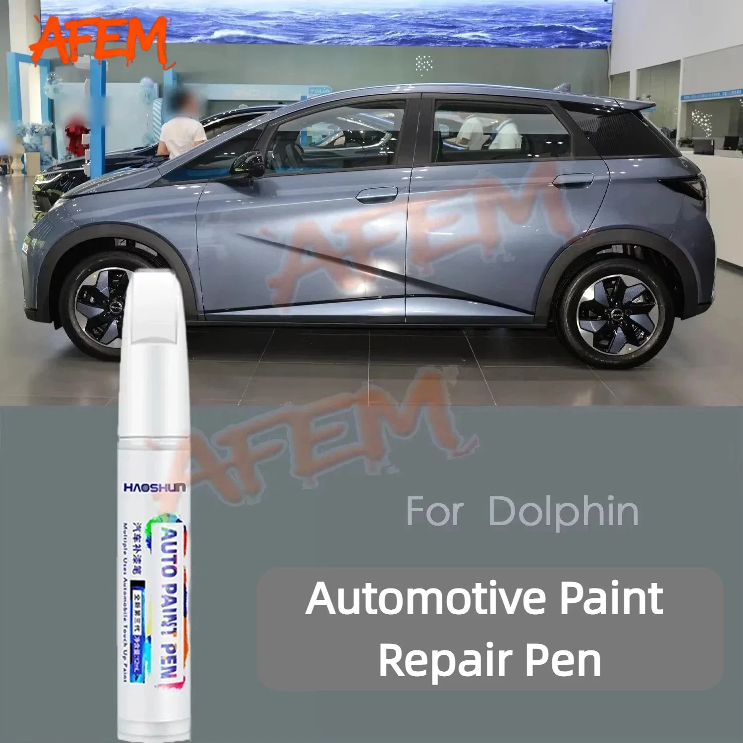 For BYD Dolphin 2021-2025 Car Touch Up Paint Scratch Removal Repair Paint, Car Paint Protection Clear Coat Pen White WAC