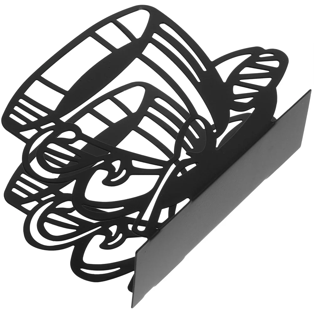 

Creative Hollow Napkin Holder Metal Tabletop Tissue Stand Decorative Dining Room Napkin Rack Elegant Guest Table Holder For