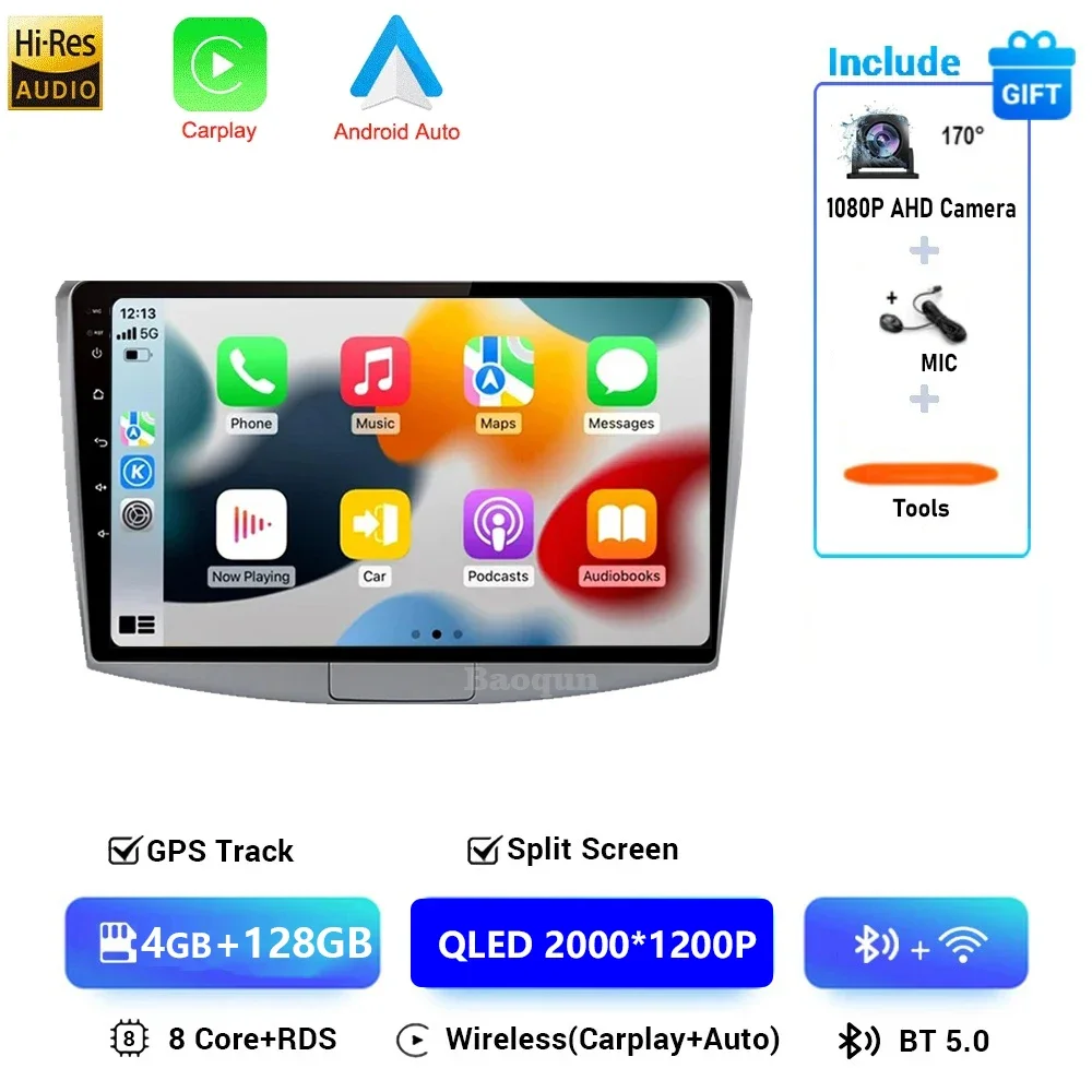 Voor Volkswagen VW Passat B6 B7 CC 2007-2015 Autoradio Carplay GPS Navigatie Stereo Android16 Auto Multimedia speler 4G Geen 2din