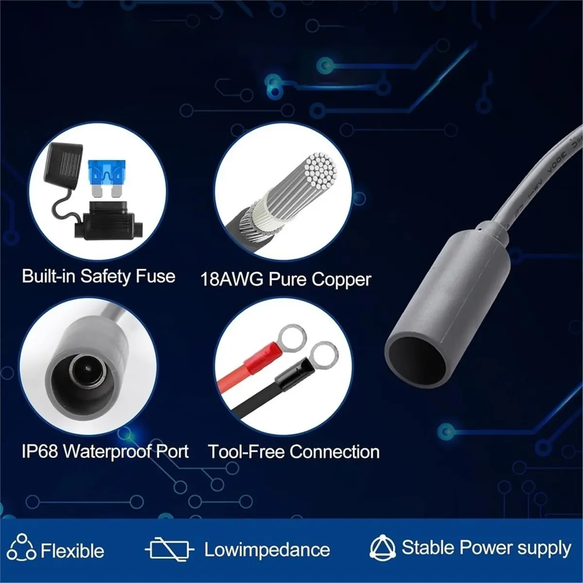 For -Mini Power Supply, 9-28V Step Up to 30V 3.5A for Mini 12V Power Supply with DC Female Power Cord