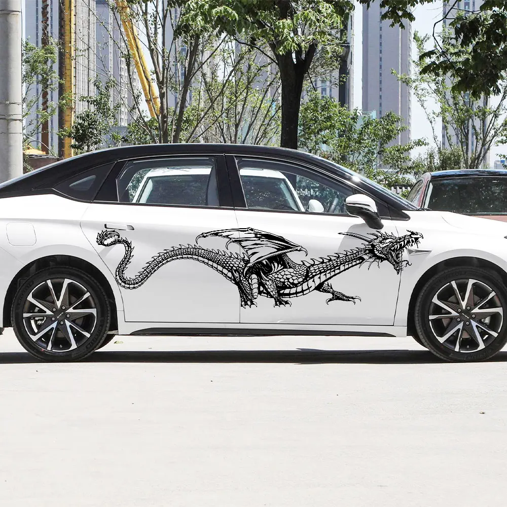 Anime Detachment Car Stickers Beasts And Dragons Picture Decoration Body  Movement Style Die Cutting Waterproof PVC Vinyl Decals