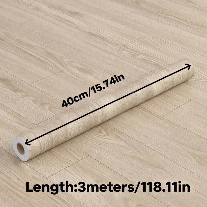 1pc 40cm×3meters Wood Grain Contact Paper, Self Adhesive Peel and Stick Wallpaper for Cabinets Countertops Furniture Table Shelf