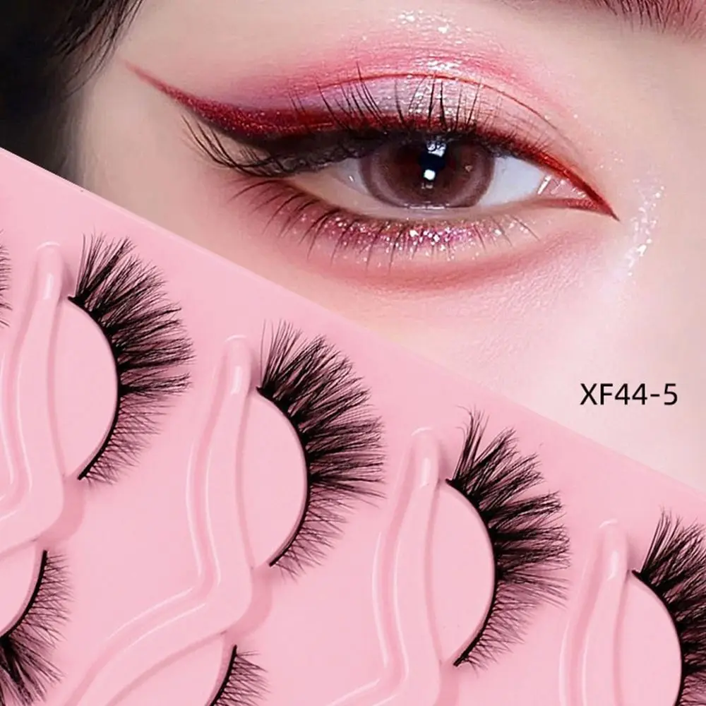 Hot Natural Appearance False Eyelashes Mink Fluffy Fake Eyelashes Long Soft 13mm Cat Eyelashes Women Girls