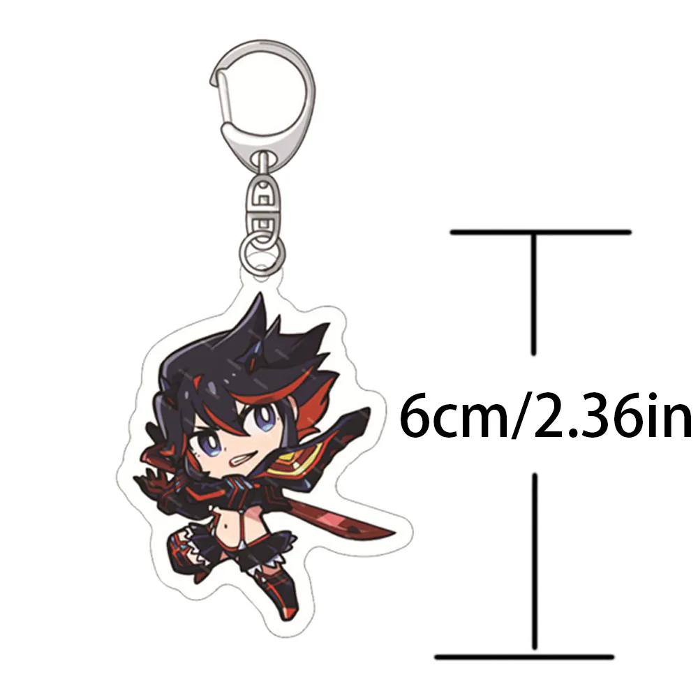 KILL la KILL Anime Acrylic Keyring Figure Model Cartoon Keychain Cosplay Cute Backpack Key Chain Pendant Accessories Fans Gift