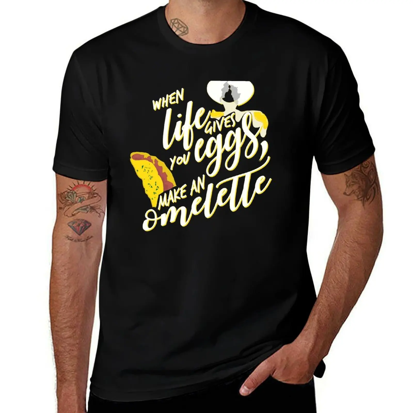 

When Life Gives You Eggs T-Shirt t shirts for man graphic vintage man t shirt summer T-Shirt