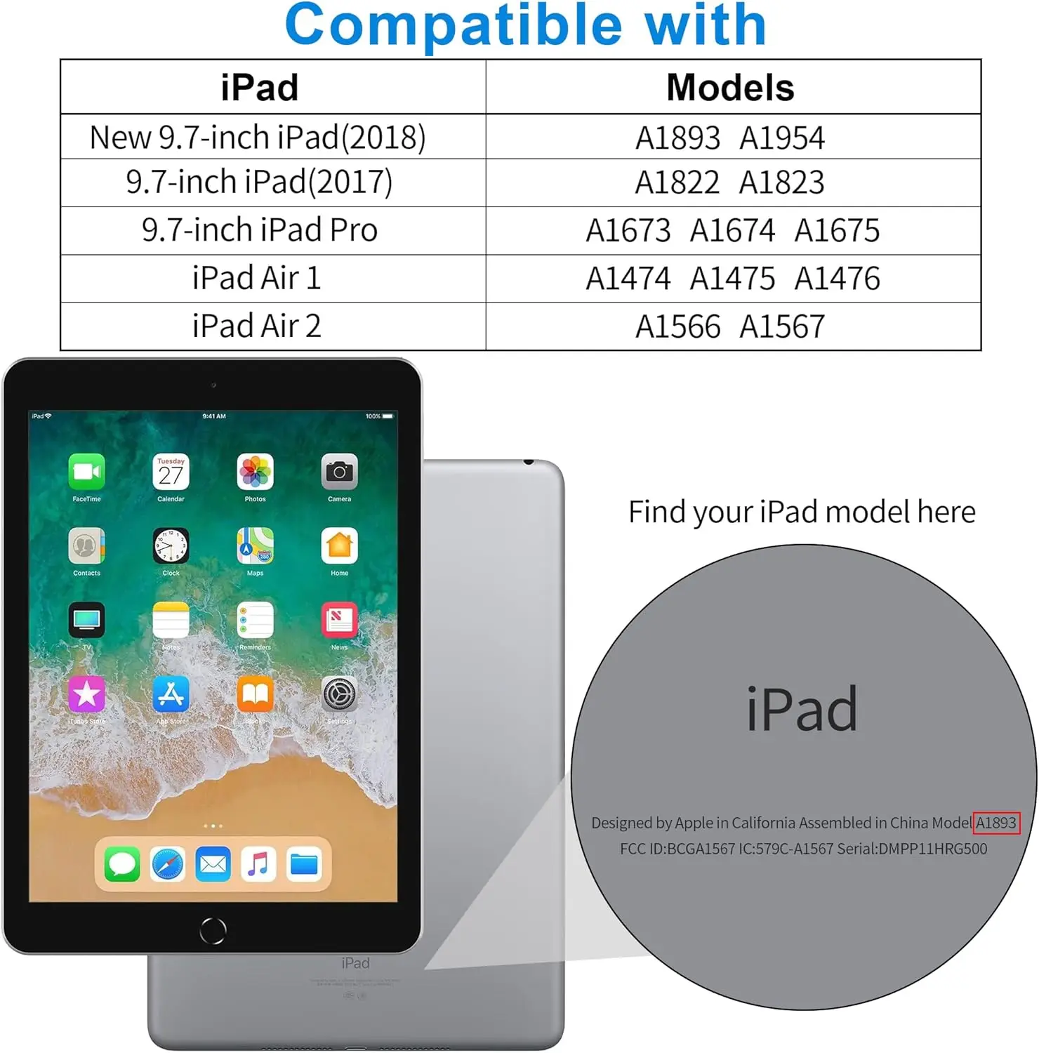 Tempered Glass For iPad 5th/6th/Air1/Air2 (9.7
