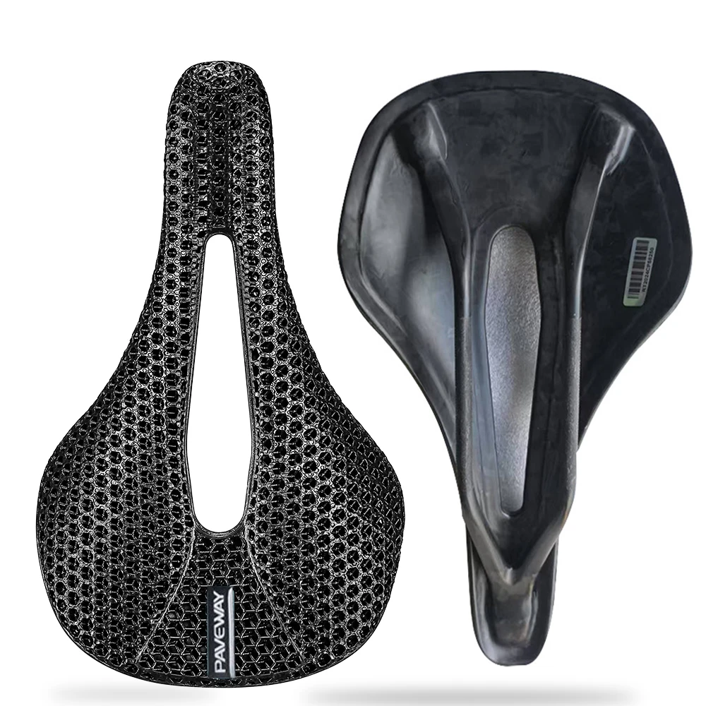 

3D Printed Carbon Bike Saddle 143Mm Ultralight Mtb Road Racing Eva Cushion Cycling Seat Ergonomic Comfort Design