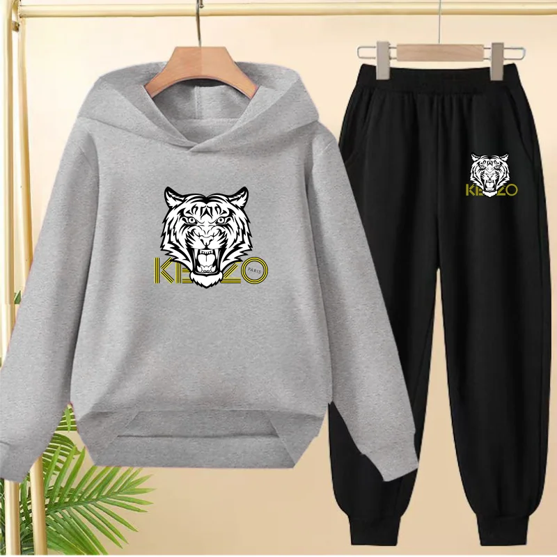 

Kids Clothing Pullover Brand Tiger Hoodies3-12Yrs Sweatshirts+Pants Boys Girls Toddler Coat Sports Top Casual Sports Jogging Set