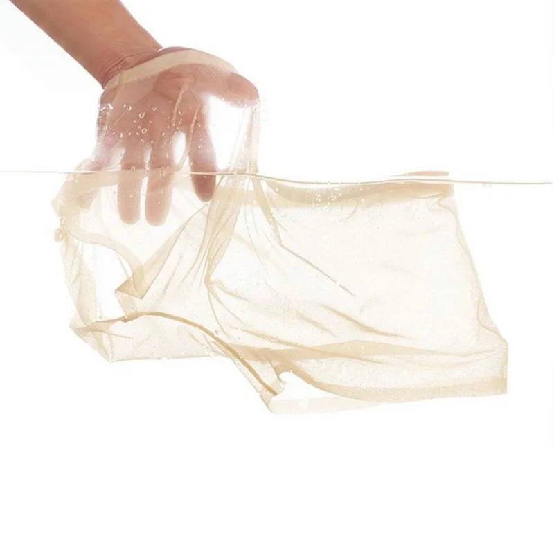 Men's Sexy Sheer Ice Silk Boxer Briefs, Low Waist See Through Breathable Soft Trunks Underwear for Daily Nightwear L-XXXL