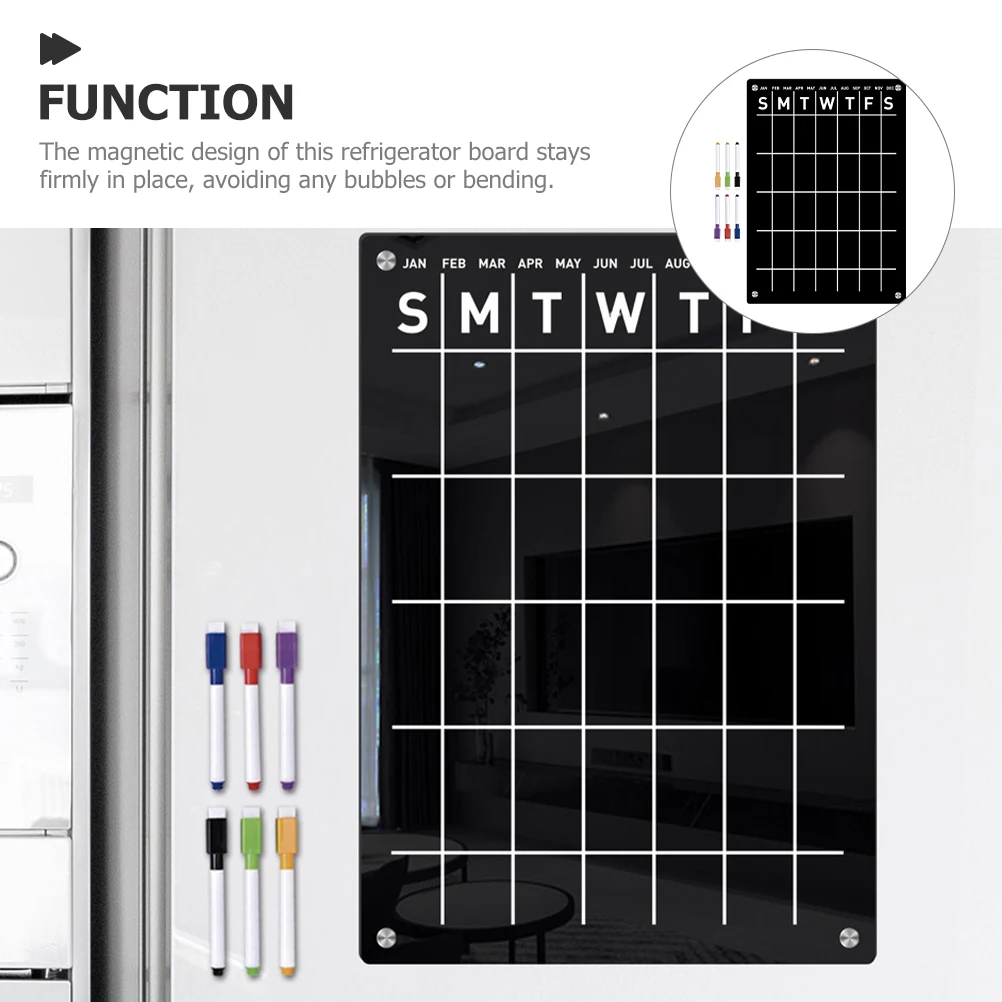 1Set Magnetic Message Board Refrigerator Planning Whiteboard Schedule Writing Board List Reminder Kitchen Magnet