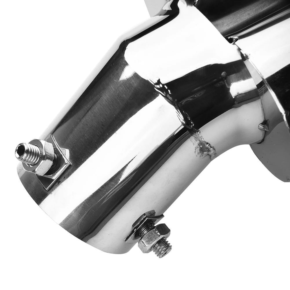 Blue Dual Exhaust Pipe Stainless Steel Tailpipe Tip Throat Tail Muffler Fashion High Quality Hot Popular Practical