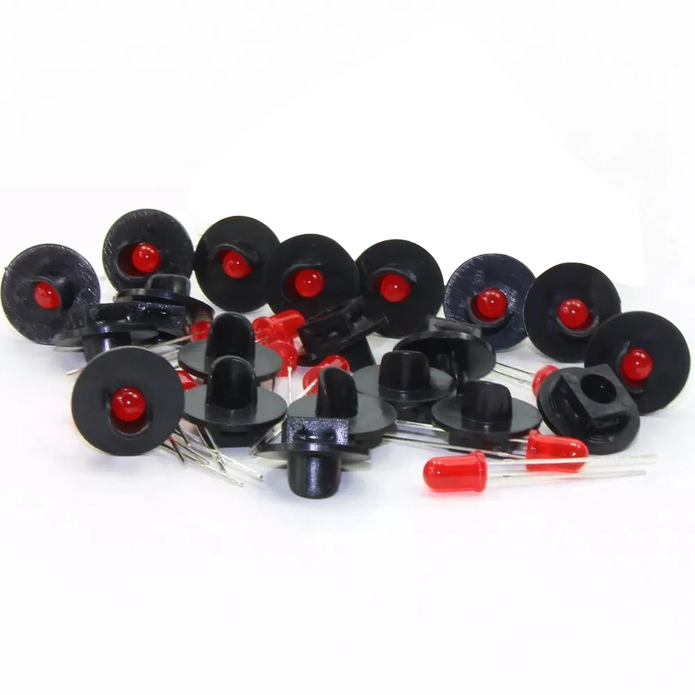 10 Sets LED Target Faces Railway Signal Light, 1 Aspect Signal Lamps For Model Railroad Block Layout Diorama Scenery Accessories