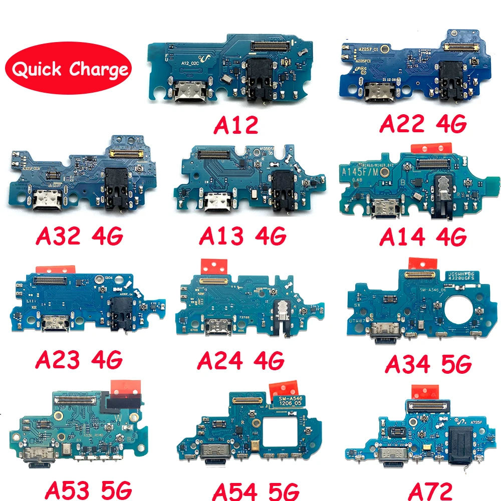 

NEW USB fast Charging Port Dock Charger Plug Connector Board Flex For Samsung A72 A13 A14 A22 A32 A23 A24 4G A14 5G A52 A53 5G