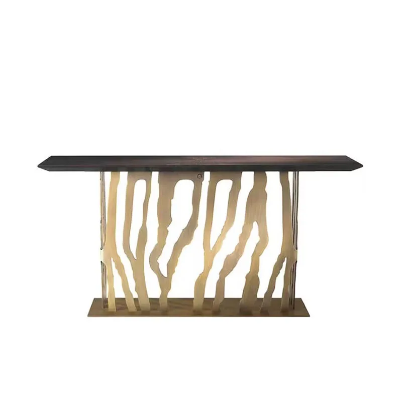 

Light luxury marble entrance table, modern luxury villa living room entrance table