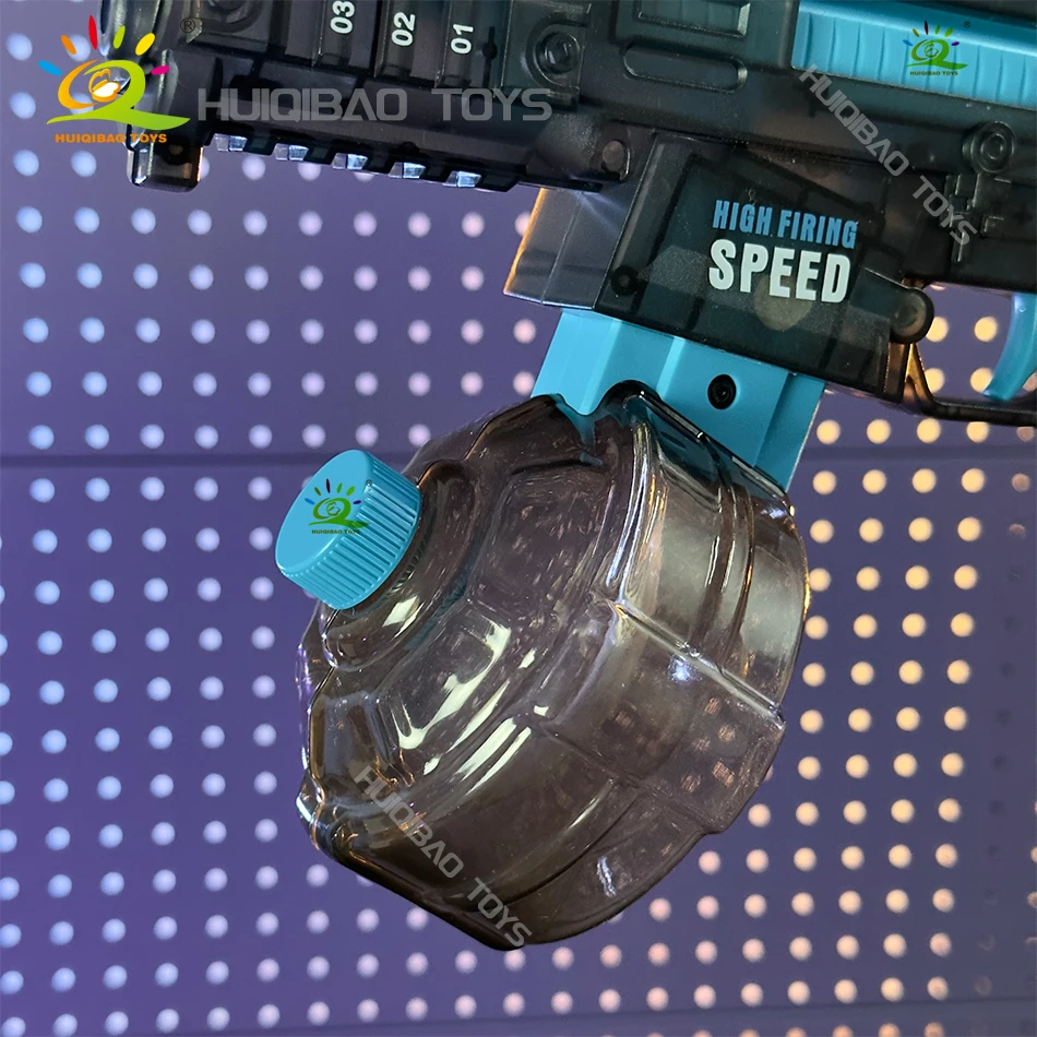 HUIQIBAO 2025, automatische elektrische UMP45-Maschinen-Wasserpistole, kämpft Spielzeug, Sommerwasser, Outdoor, Strand, Schwimmbad, Spielzeug für Erwachsene, Geschenk