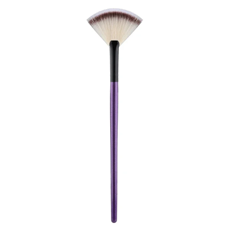 Fan Brushes Facial Brushes Soft Makeup Brush Cosmetic Applicator Tools Wooden Handle and Soft Fiber for Glycolic Peel Mask