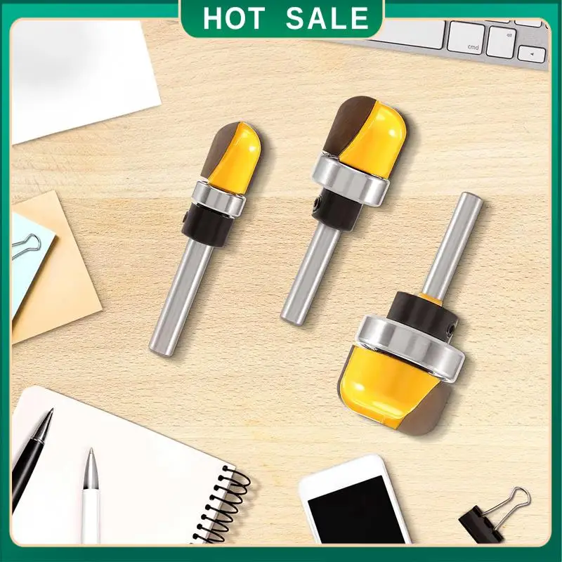

My Home 3Pcs 1/4 Inch Shank Bowl And Tray Router Bit, Bowl & Tray Template Router Bit Set With Ball Bearing