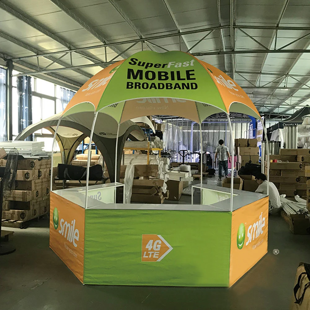 10ft/3m namioty promocyjne baldachim Dome Kiosk namiot niestandardowy druk namiot wystawowy do sprzedaży