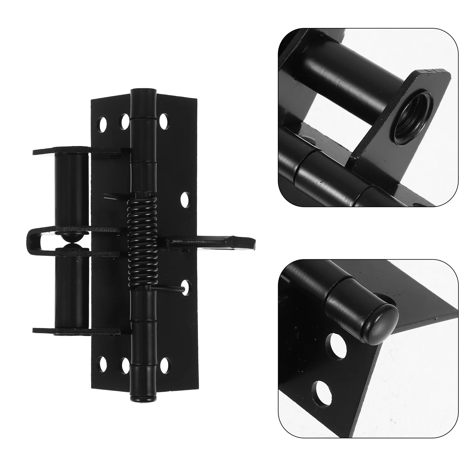 

1Set Spring Positioning Door Hinges Automatic Door Closer Hinge Self Closing Heavy Duty Exterior Steel Doors Gate Replacement