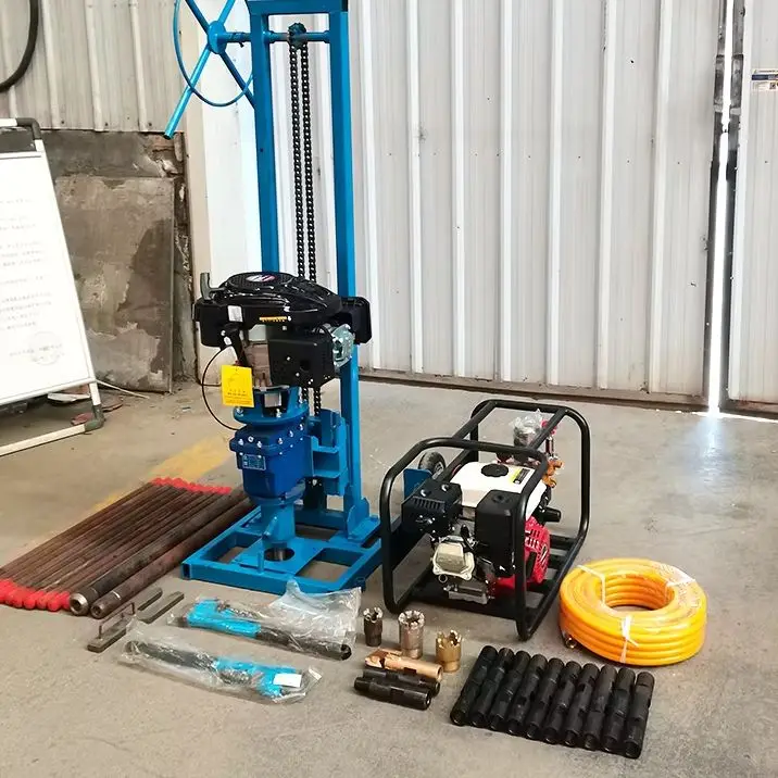 

Профессиональная буровая установка-рюкзак на бензиновом/дизельном топливе, 15-метровая, для отбора проб грунта, горных пород, бетона, одноконтурная, легкая