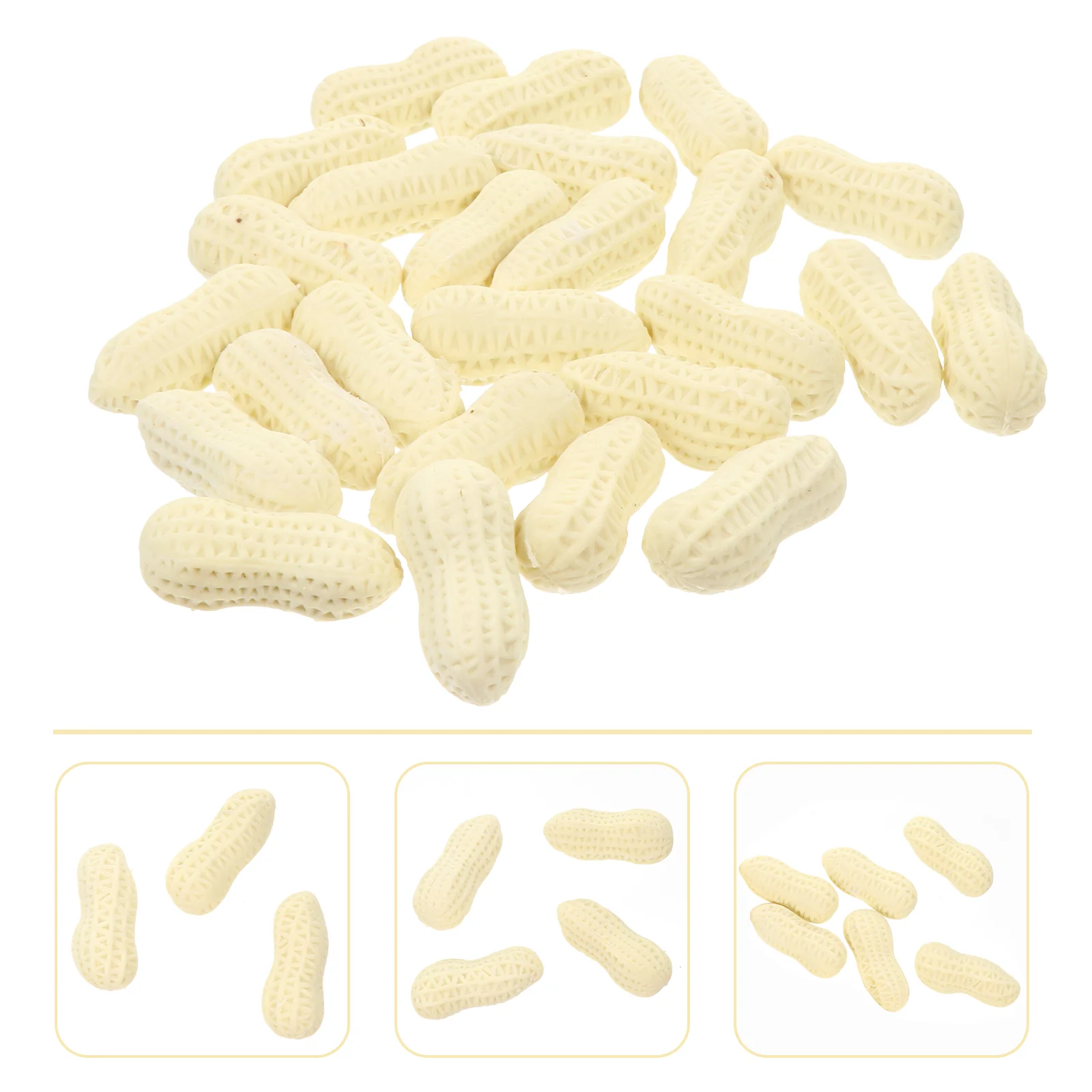 25 Pcs Peanut Eraser Stationery Toy Funny Erasers for Students Large Trendy Erasing Tools Use