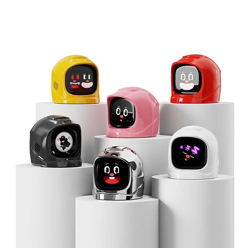 MANGOGO Colorful Racing Helmet Series Electronic Pet Car Robot Shell Decoration Car Ornament